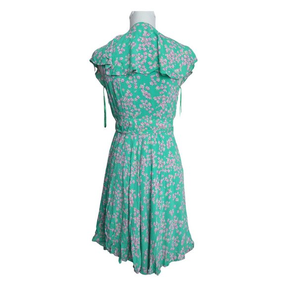 Draper James Wrap Mini Green Dress - Picture 4 of 8